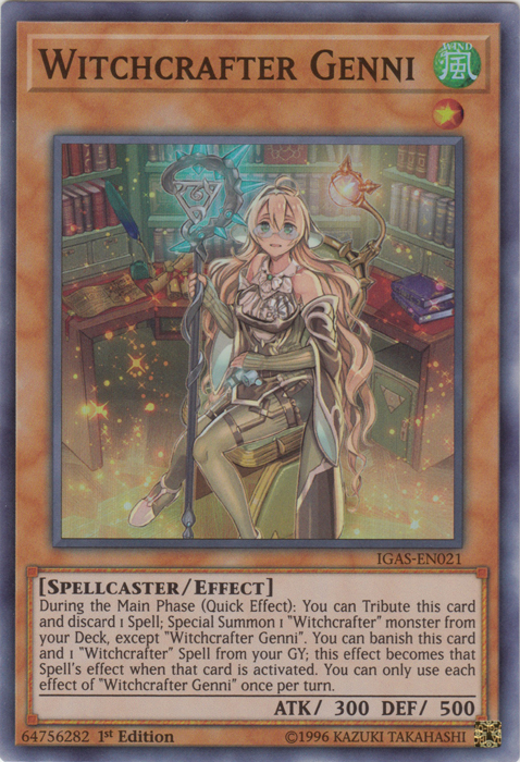 Witchcrafter Genni [IGAS-EN021] Super Rare | Dragon's Lair Comics and Fantasy Houston TX