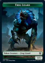 Frog Lizard // Elephant Double-Sided Token [Commander 2021 Tokens] | Dragon's Lair Comics and Fantasy Houston TX