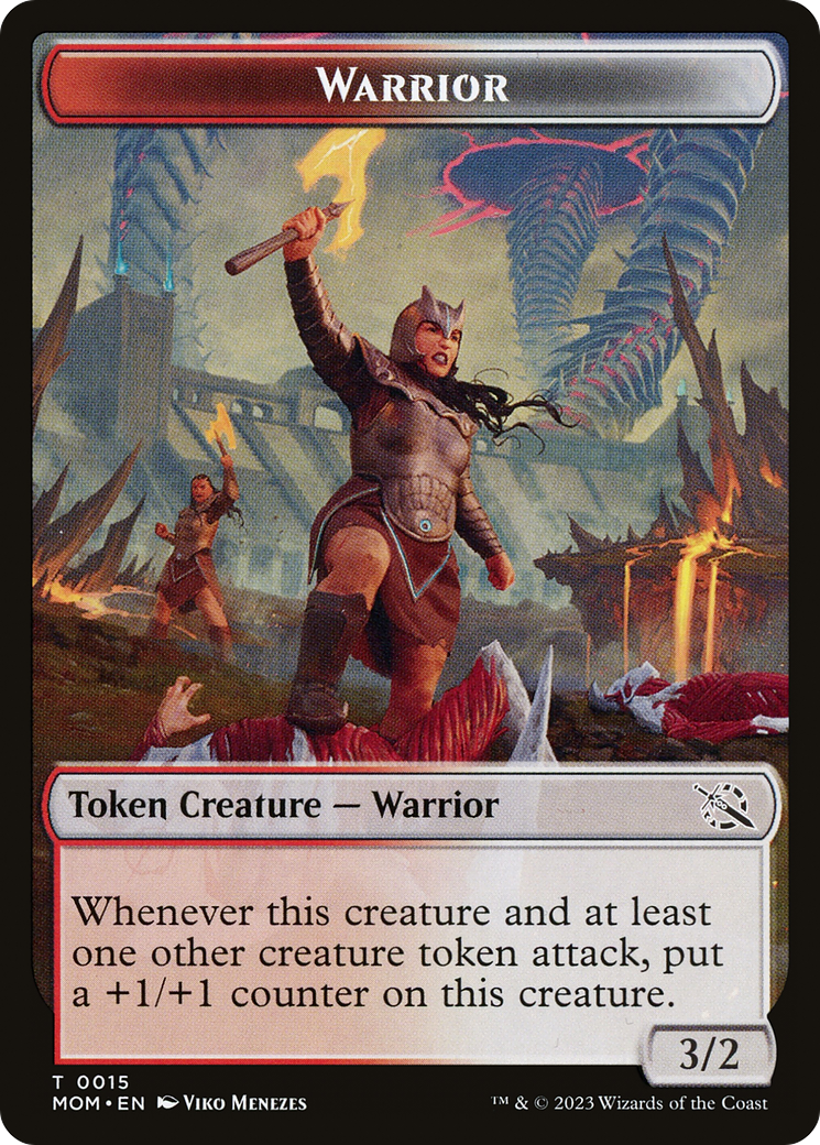 Warrior // Thopter Double-Sided Token [March of the Machine Tokens] | Dragon's Lair Comics and Fantasy Houston TX