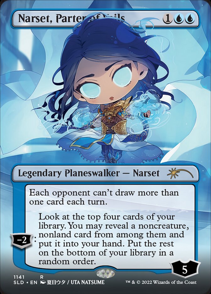 Narset, Parter of Veils (Borderless) [Secret Lair Drop Series] | Dragon's Lair Comics and Fantasy Houston TX
