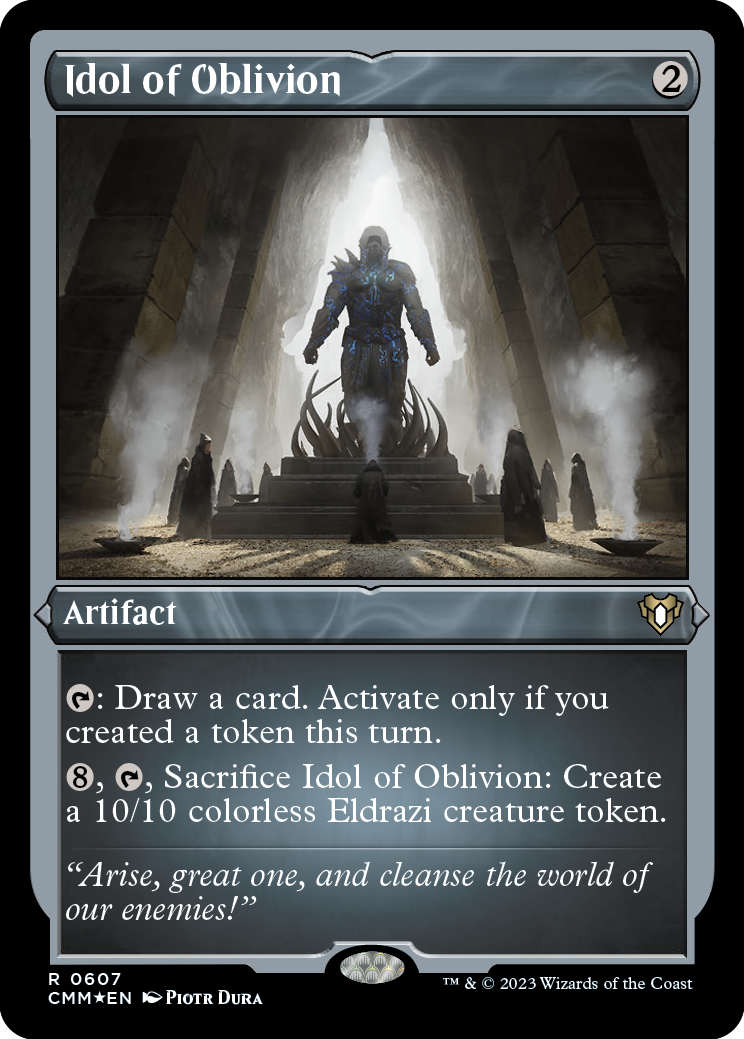 Idol of Oblivion (Foil Etched) [Commander Masters] | Dragon's Lair Comics and Fantasy Houston TX