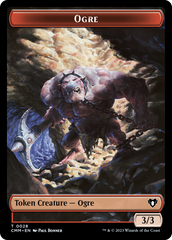 Treasure // Ogre Double-Sided Token [Commander Masters Tokens] | Dragon's Lair Comics and Fantasy Houston TX