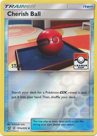 Cherish Ball (191a/236) (League Promo Staff) [Sun & Moon: Unified Minds] | Dragon's Lair Comics and Fantasy Houston TX