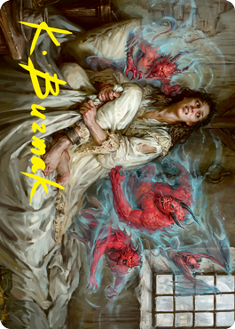 Eruth, Tormented Prophet Art Card (Gold-Stamped Signature) [Innistrad: Crimson Vow Art Series] | Dragon's Lair Comics and Fantasy Houston TX