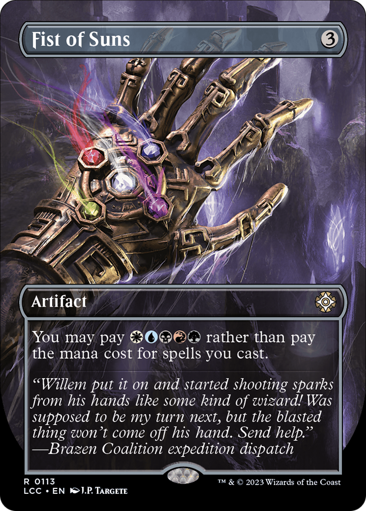 Fist of Suns (Borderless) [The Lost Caverns of Ixalan Commander] | Dragon's Lair Comics and Fantasy Houston TX
