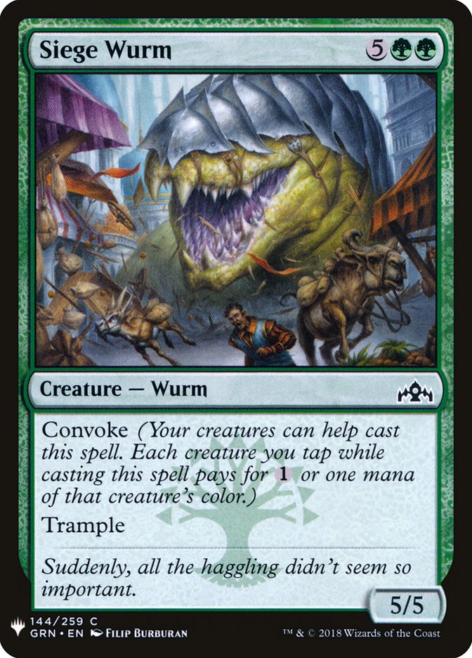 Siege Wurm [Mystery Booster] | Dragon's Lair Comics and Fantasy Houston TX
