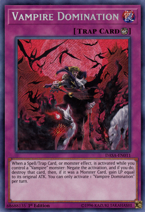 Vampire Domination [DASA-EN011] Secret Rare | Dragon's Lair Comics and Fantasy Houston TX