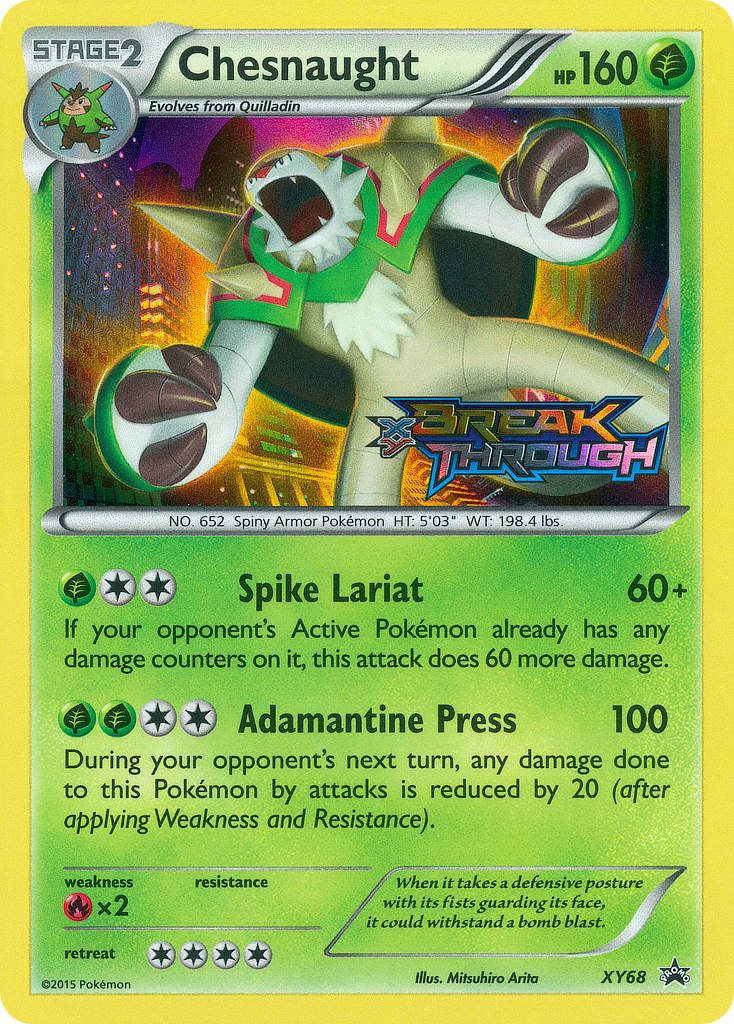 Chesnaught (XY68) [XY: Black Star Promos] | Dragon's Lair Comics and Fantasy Houston TX