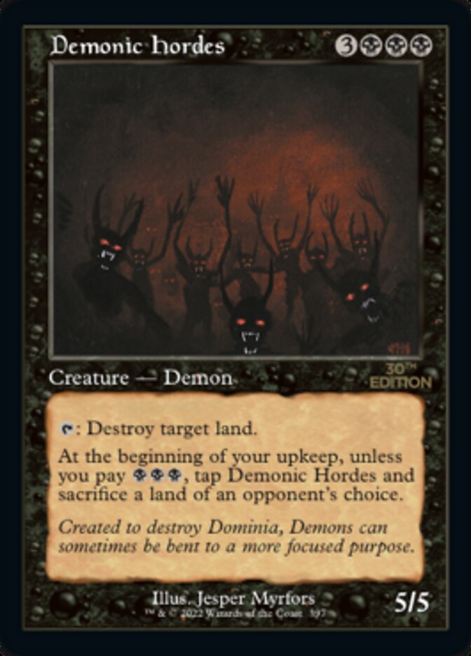 Demonic Hordes (Retro) [30th Anniversary Edition] | Dragon's Lair Comics and Fantasy Houston TX