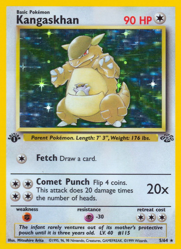 Kangaskhan (5/64) [Jungle 1st Edition] | Dragon's Lair Comics and Fantasy Houston TX
