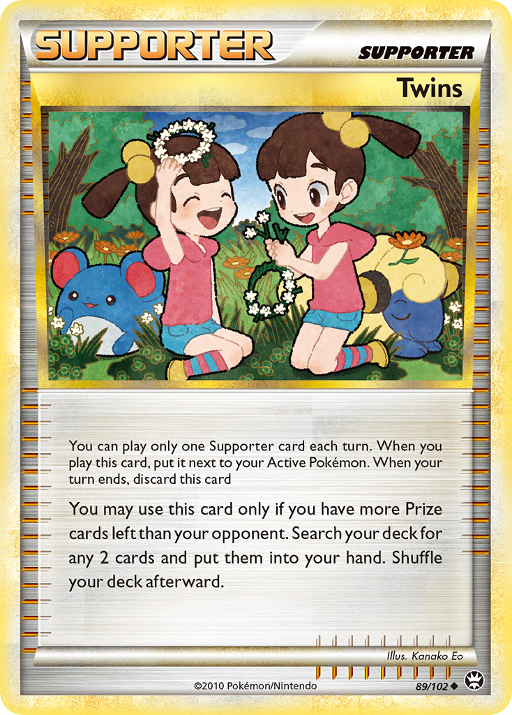 Twins (89/102) [HeartGold & SoulSilver: Triumphant] | Dragon's Lair Comics and Fantasy Houston TX