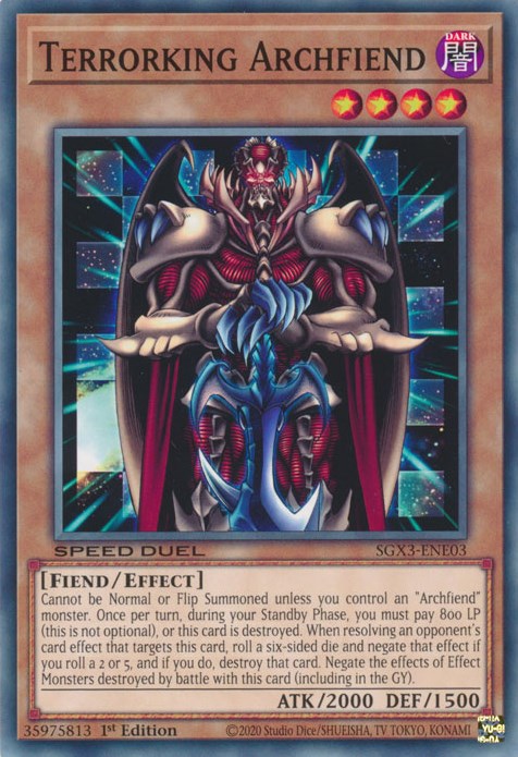 Terrorking Archfiend [SGX3-ENE03] Common | Dragon's Lair Comics and Fantasy Houston TX