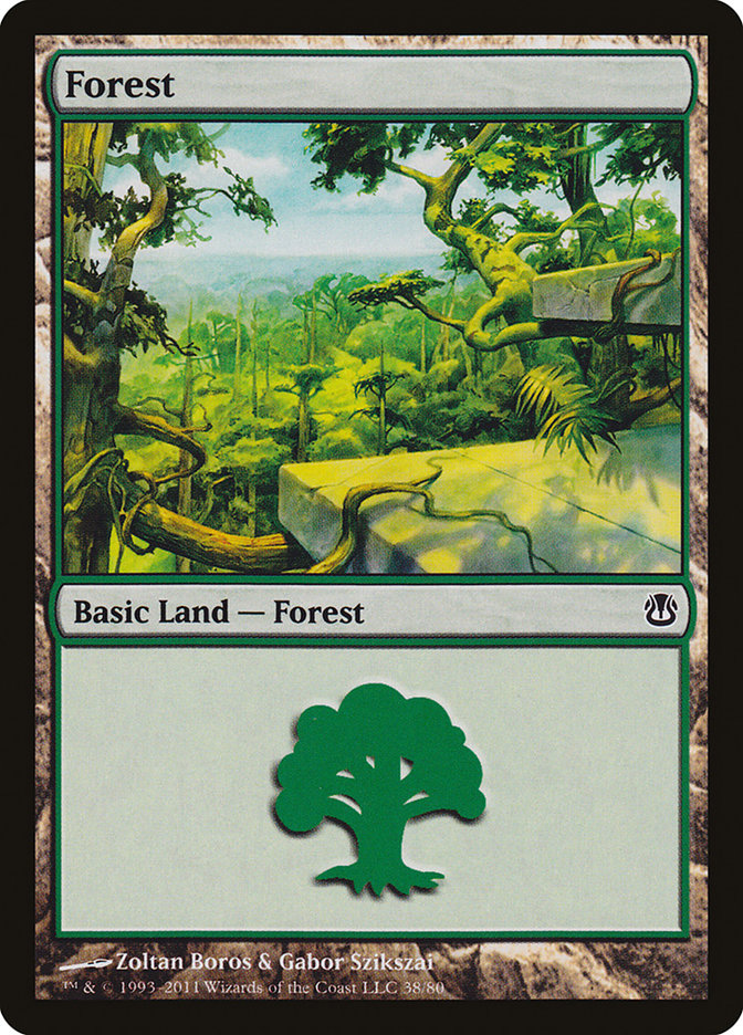 Forest (38) [Duel Decks: Ajani vs. Nicol Bolas] | Dragon's Lair Comics and Fantasy Houston TX