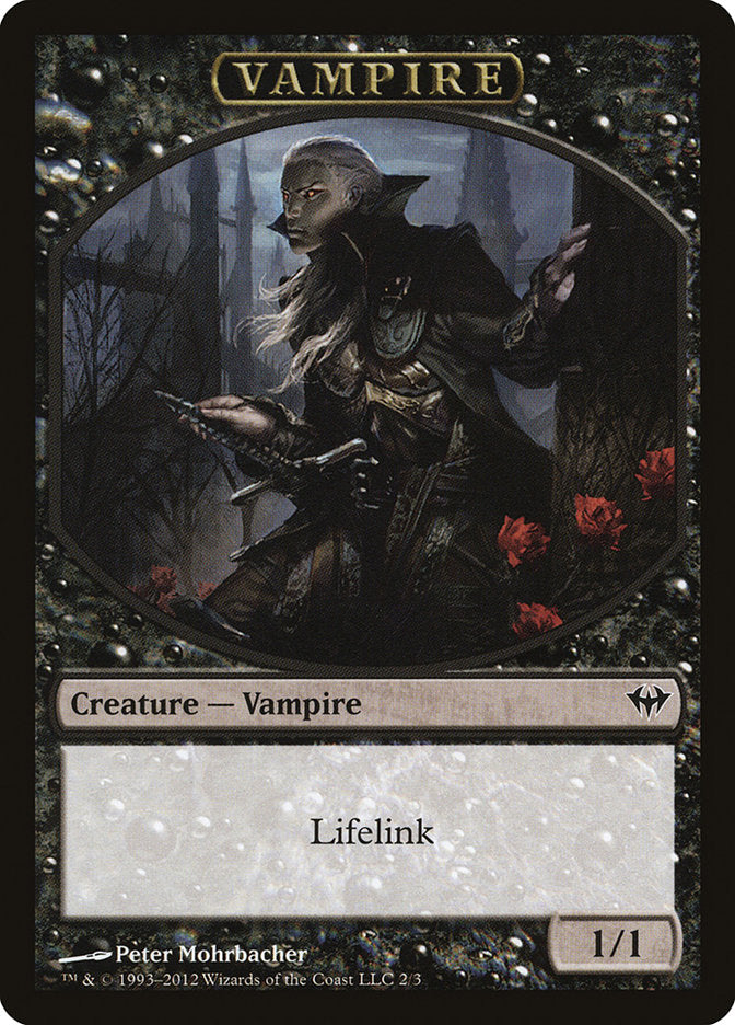 Vampire Token [Dark Ascension Tokens] | Dragon's Lair Comics and Fantasy Houston TX