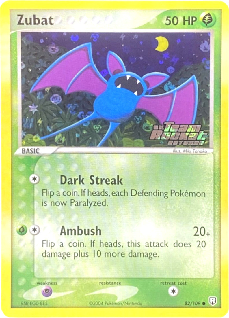 Zubat (82/109) (Stamped) [EX: Team Rocket Returns] | Dragon's Lair Comics and Fantasy Houston TX