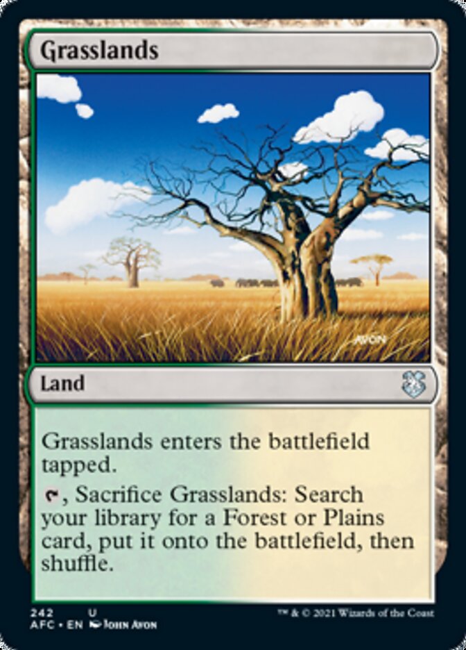 Grasslands [Dungeons & Dragons: Adventures in the Forgotten Realms Commander] | Dragon's Lair Comics and Fantasy Houston TX
