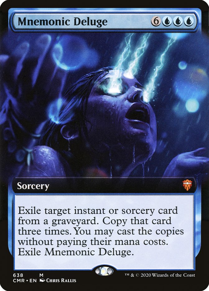 Mnemonic Deluge (Extended Art) [Commander Legends] | Dragon's Lair Comics and Fantasy Houston TX