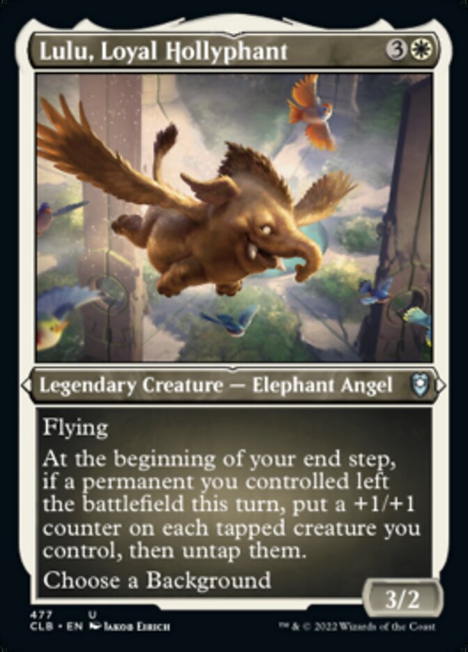 Lulu, Loyal Hollyphant (Foil Etched) [Commander Legends: Battle for Baldur's Gate] | Dragon's Lair Comics and Fantasy Houston TX
