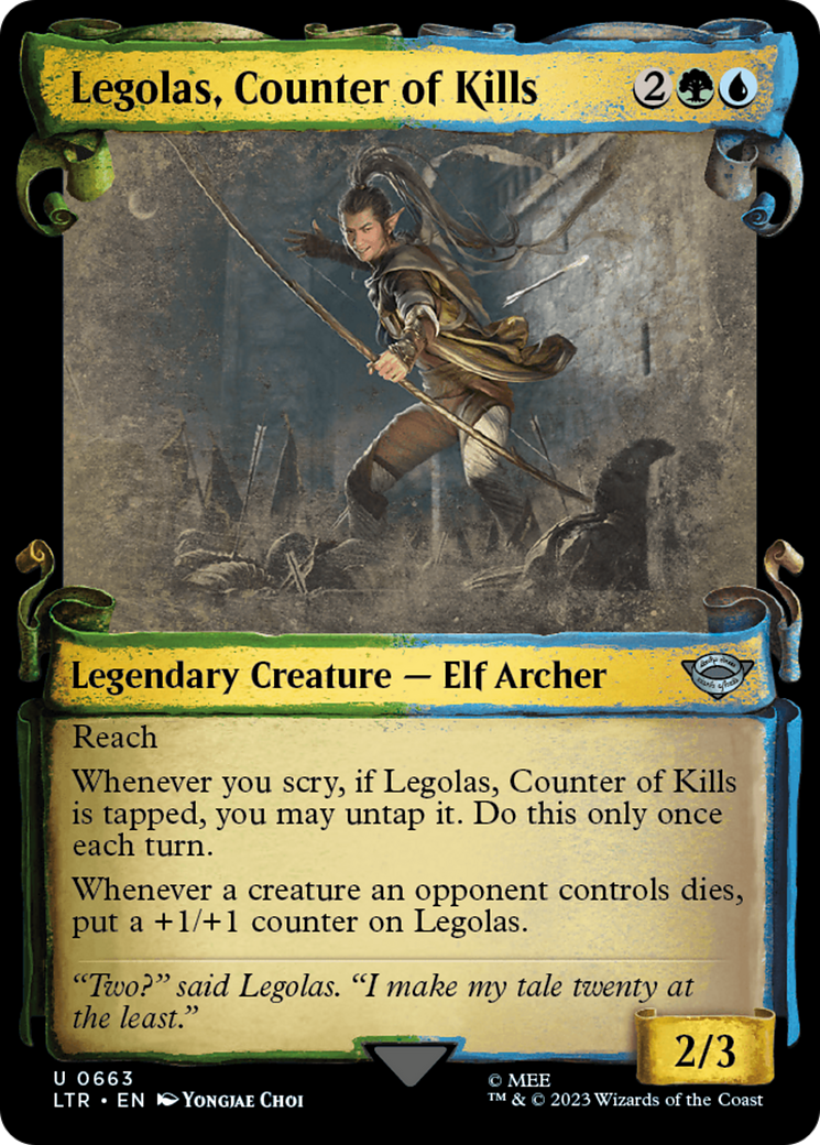 Legolas, Counter of Kills [The Lord of the Rings: Tales of Middle-Earth Showcase Scrolls] | Dragon's Lair Comics and Fantasy Houston TX
