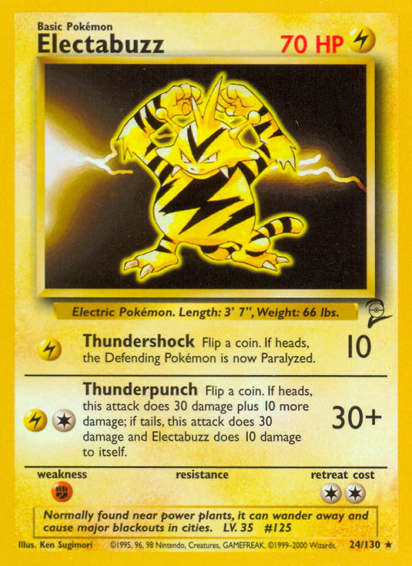 Electabuzz (24/130) [Base Set 2] | Dragon's Lair Comics and Fantasy Houston TX