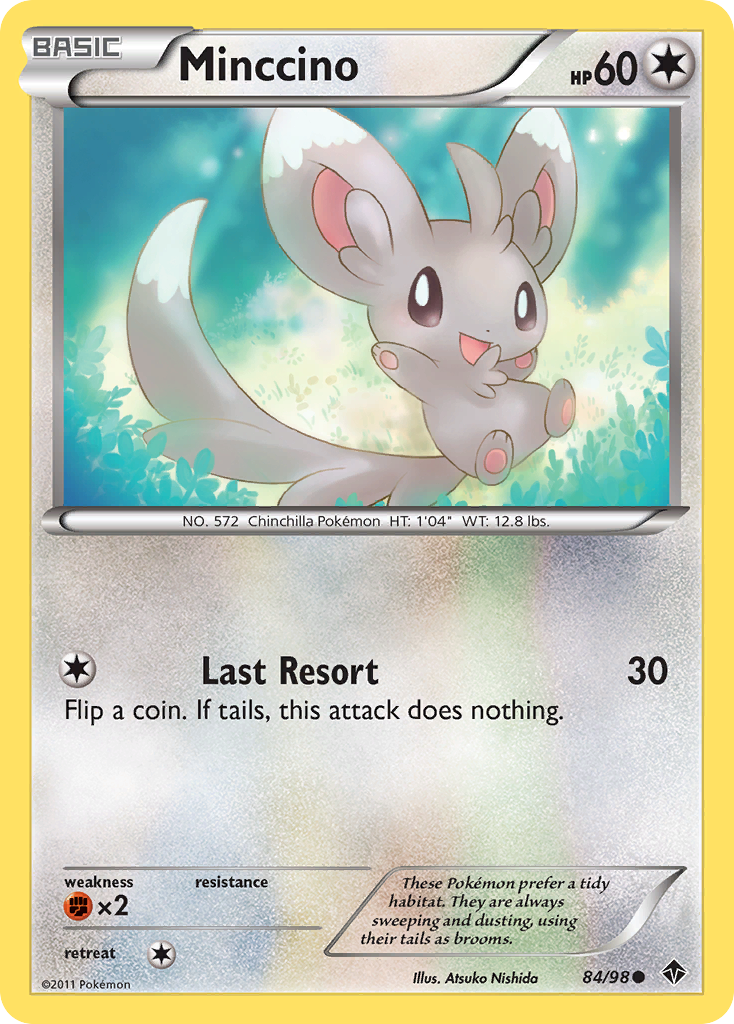 Minccino (84/98) [Black & White: Emerging Powers] | Dragon's Lair Comics and Fantasy Houston TX