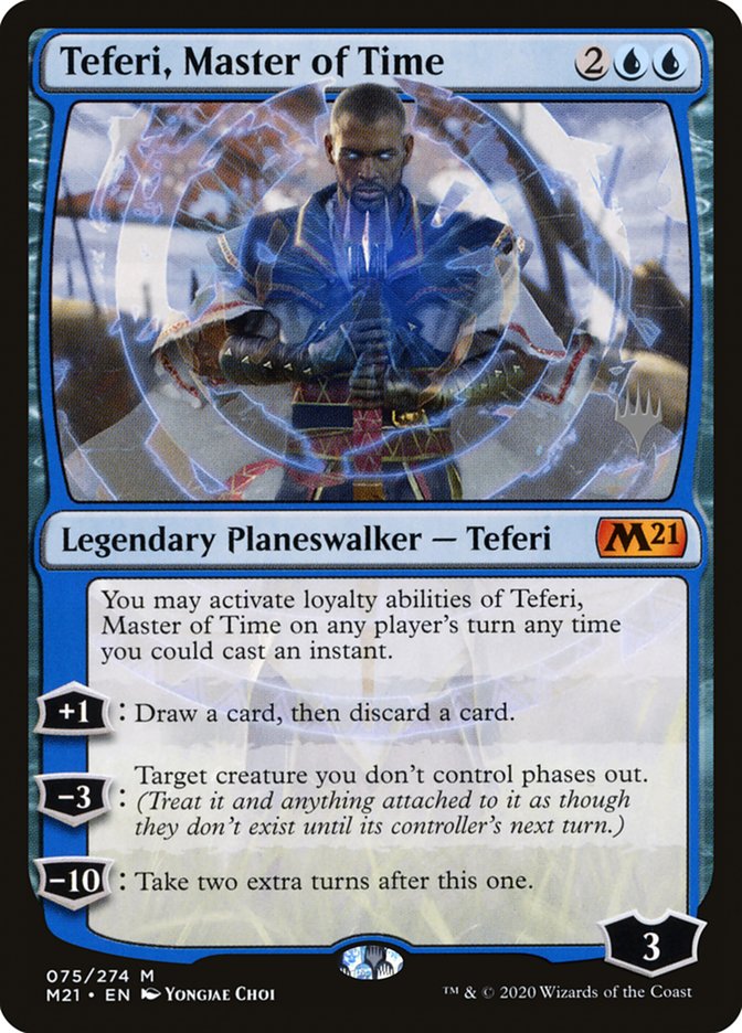 Teferi, Master of Time (Promo Pack) (75) [Core Set 2021 Promos] | Dragon's Lair Comics and Fantasy Houston TX