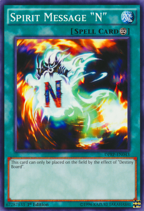 Spirit Message "N" [DPRP-EN043] Common | Dragon's Lair Comics and Fantasy Houston TX