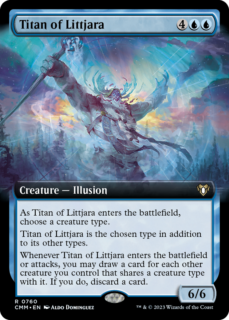 Titan of Littjara (Extended Art) [Commander Masters] | Dragon's Lair Comics and Fantasy Houston TX