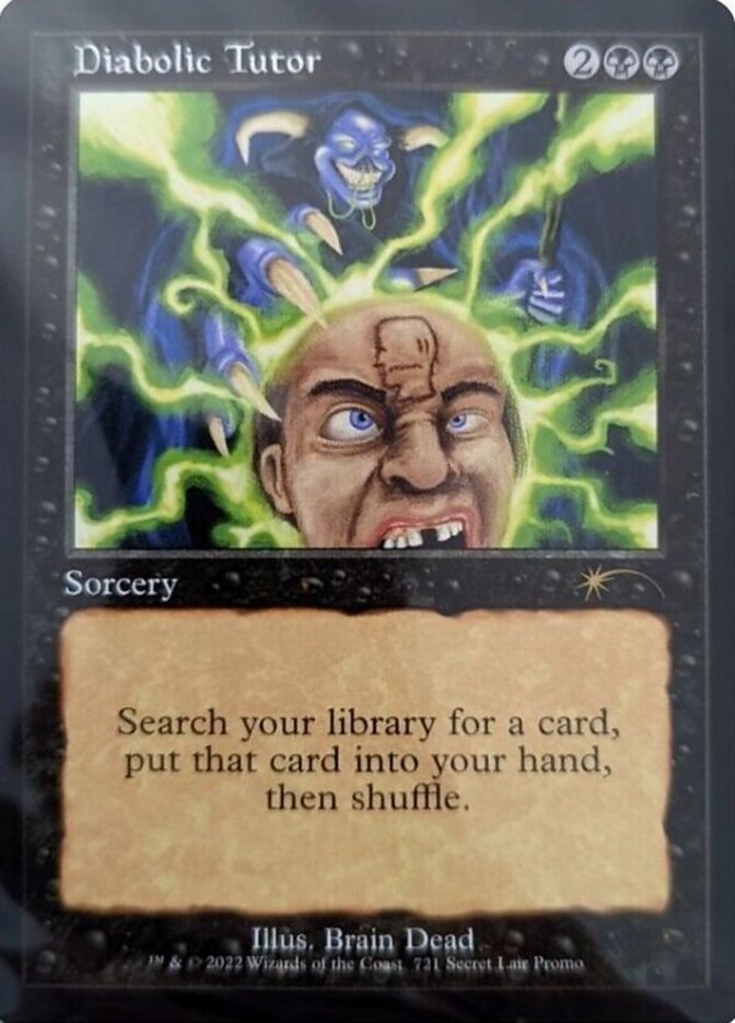 Diabolic Tutor (Retro) [Secret Lair Drop Promos] | Dragon's Lair Comics and Fantasy Houston TX