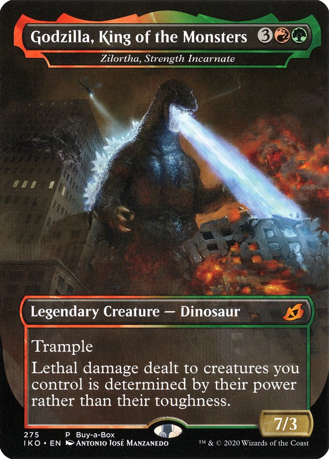 Zilortha, Strength Incarnate - Godzilla, King of the Monsters (Buy-A-Box) [Ikoria: Lair of Behemoths Promos] | Dragon's Lair Comics and Fantasy Houston TX