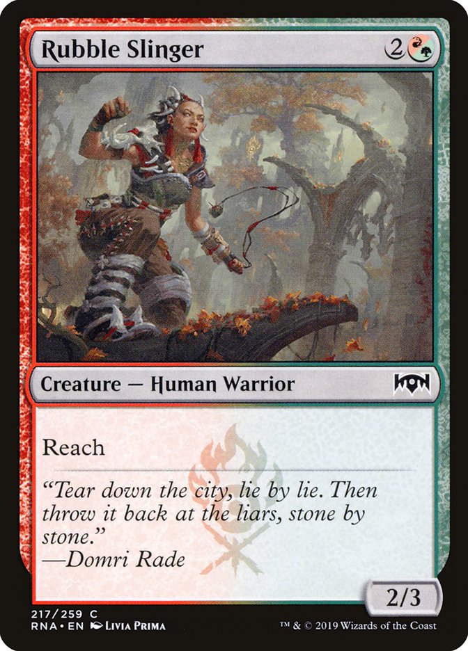 Rubble Slinger [Ravnica Allegiance] | Dragon's Lair Comics and Fantasy Houston TX