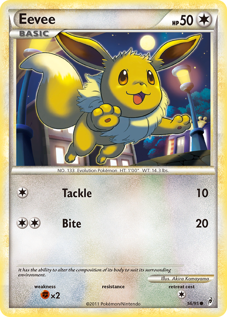 Eevee (56/95) [HeartGold & SoulSilver: Call of Legends] | Dragon's Lair Comics and Fantasy Houston TX