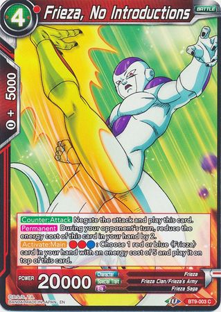 Frieza, No Introductions (BT9-003) [Universal Onslaught] | Dragon's Lair Comics and Fantasy Houston TX