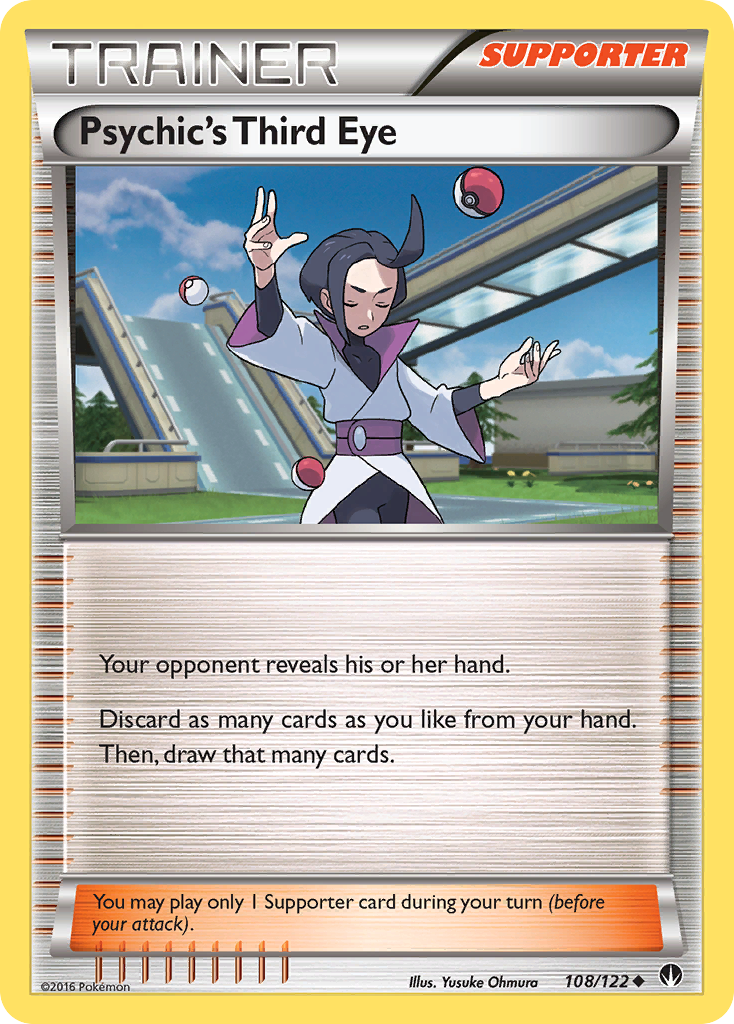 Psychic's Third Eye (108/122) [XY: BREAKpoint] | Dragon's Lair Comics and Fantasy Houston TX