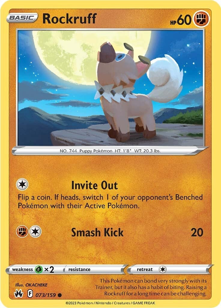 Rockruff (073/159) [Sword & Shield: Crown Zenith] | Dragon's Lair Comics and Fantasy Houston TX