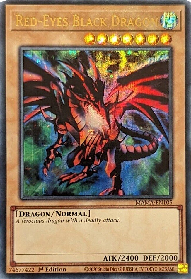 Red-Eyes Black Dragon [MAMA-EN105] Ultra Pharaoh's Rare | Dragon's Lair Comics and Fantasy Houston TX