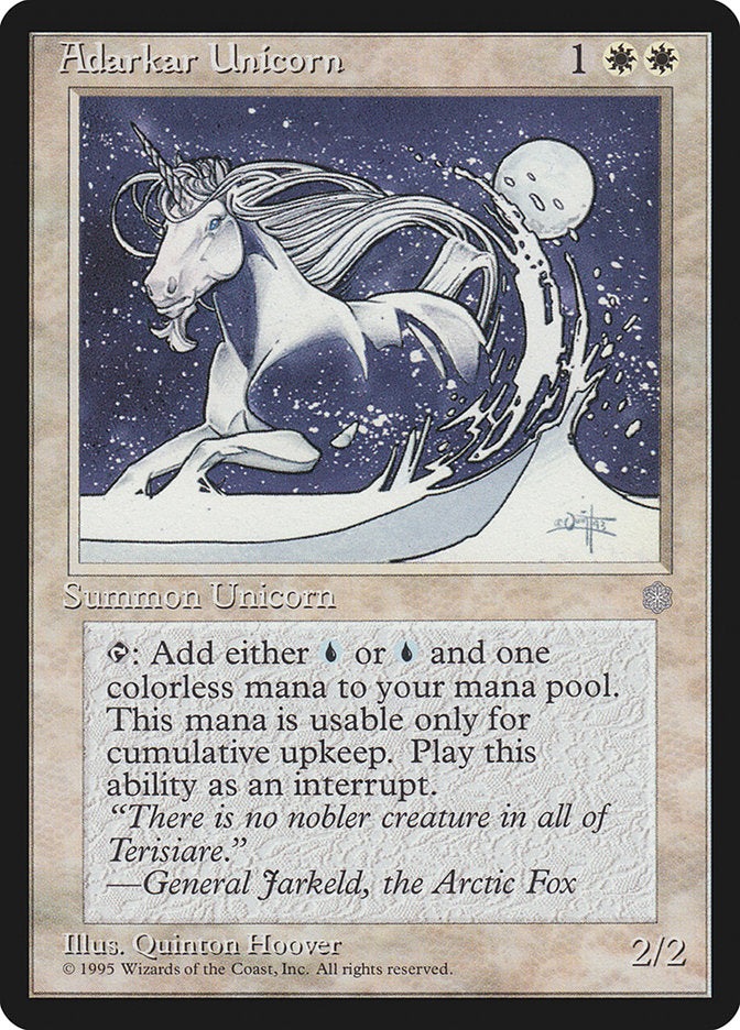Adarkar Unicorn [Ice Age] | Dragon's Lair Comics and Fantasy Houston TX