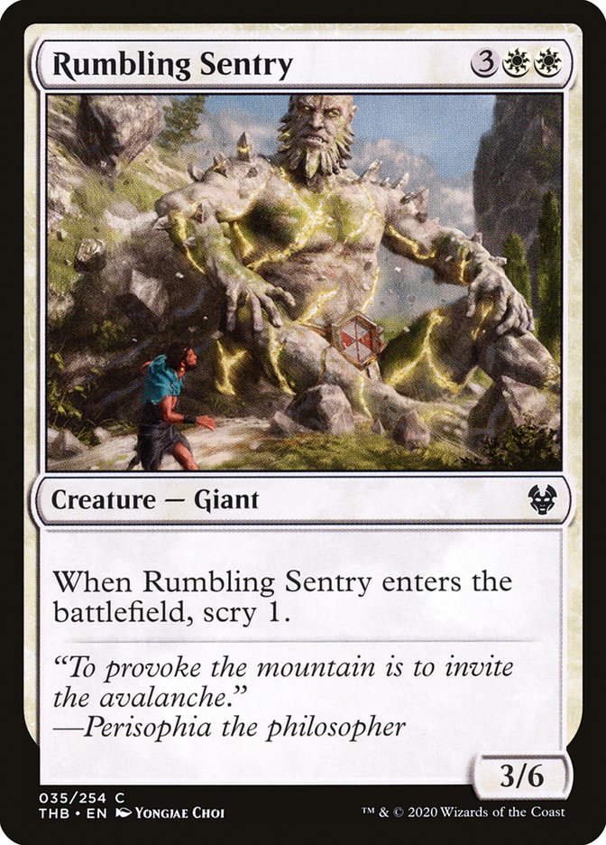 Rumbling Sentry [Theros Beyond Death] | Dragon's Lair Comics and Fantasy Houston TX