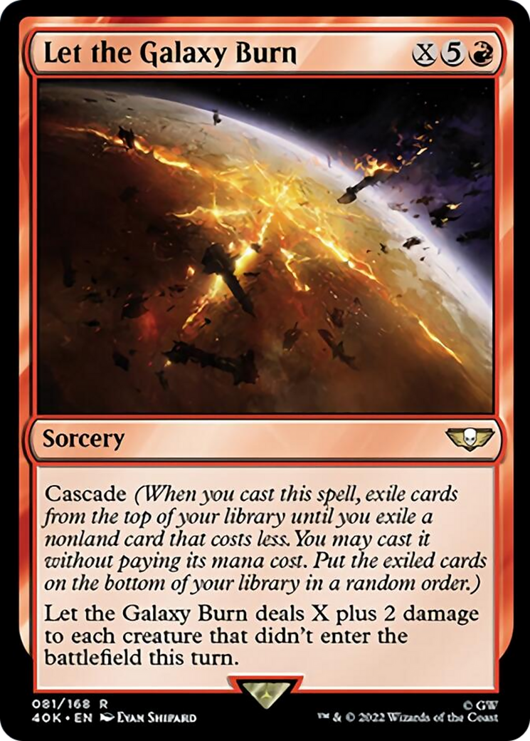 Let the Galaxy Burn (Surge Foil) [Warhammer 40,000] | Dragon's Lair Comics and Fantasy Houston TX