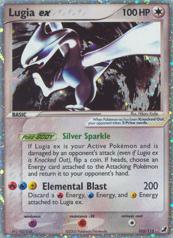 Lugia ex (105/115) [EX: Unseen Forces] | Dragon's Lair Comics and Fantasy Houston TX