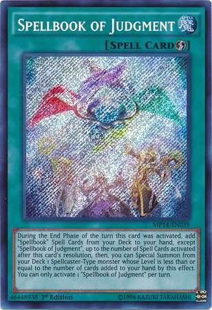 Spellbook of Judgment [MP14-EN039] Secret Rare | Dragon's Lair Comics and Fantasy Houston TX