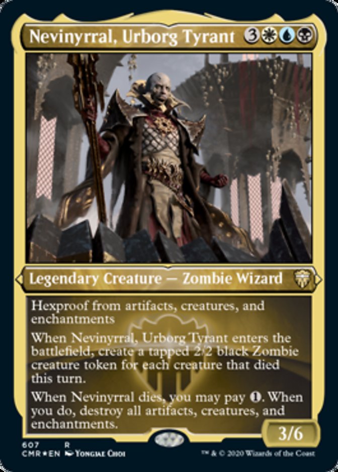 Nevinyrral, Urborg Tyrant (Etched) [Commander Legends] | Dragon's Lair Comics and Fantasy Houston TX