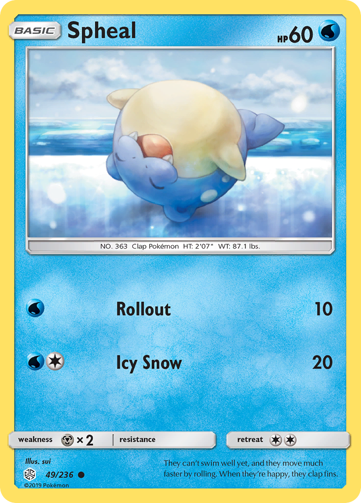 Spheal (49/236) [Sun & Moon: Cosmic Eclipse] | Dragon's Lair Comics and Fantasy Houston TX