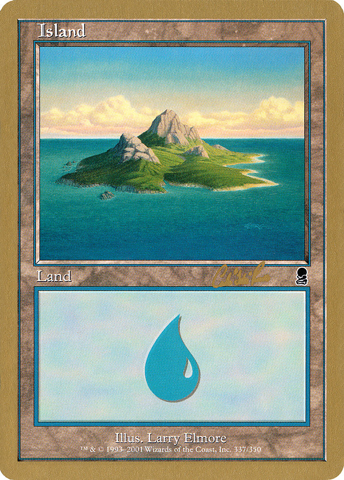Island (cr337a) (Carlos Romao) [World Championship Decks 2002] | Dragon's Lair Comics and Fantasy Houston TX