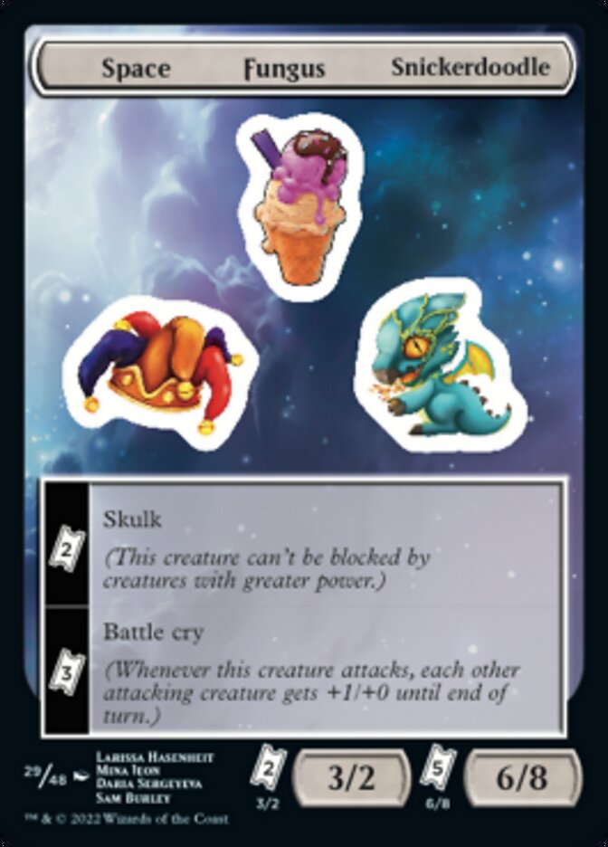 Space Fungus Snickerdoodle [Unfinity Stickers] | Dragon's Lair Comics and Fantasy Houston TX