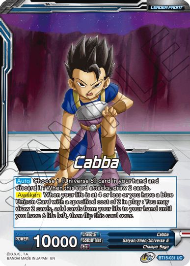 Cabba // SS Cabba, Proud Volley (BT15-031) [Saiyan Showdown Prerelease Promos] | Dragon's Lair Comics and Fantasy Houston TX