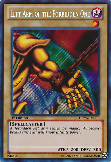 Left Arm of the Forbidden One [LCYW-EN305] Secret Rare | Dragon's Lair Comics and Fantasy Houston TX