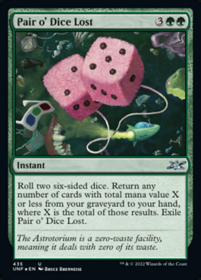 Pair o' Dice Lost (Galaxy Foil) [Unfinity] | Dragon's Lair Comics and Fantasy Houston TX