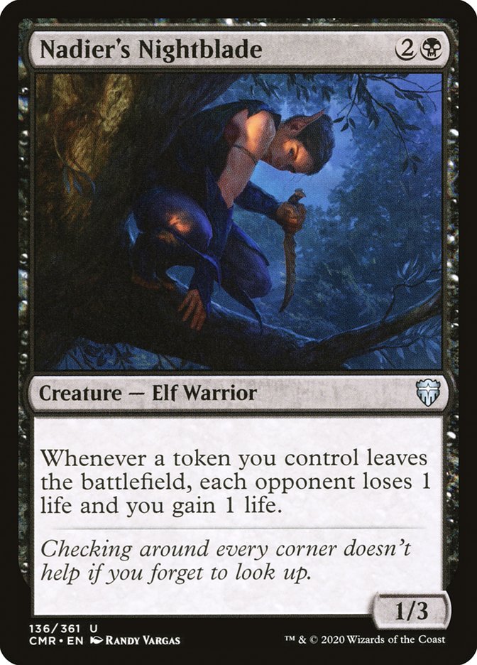Nadier's Nightblade [Commander Legends] | Dragon's Lair Comics and Fantasy Houston TX