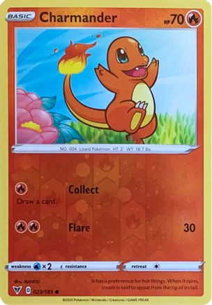 Charmander (023/185) (Reverse Cosmos Holo) [Sword & Shield: Vivid Voltage] | Odin's Place